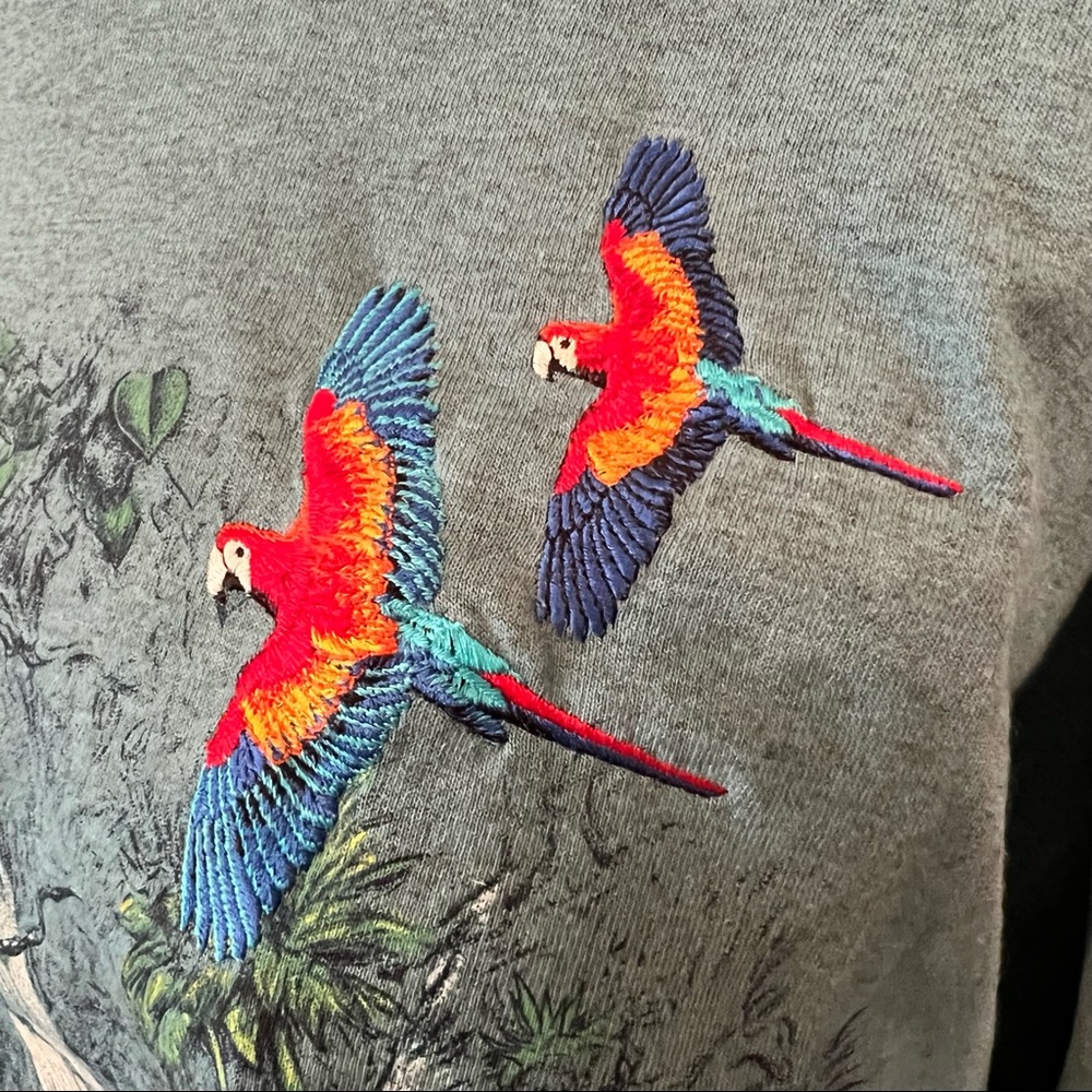 Vintage Tropicana Hotel Casino 1994 Habitat embroidered parrots NWT - Picture 5 of 8